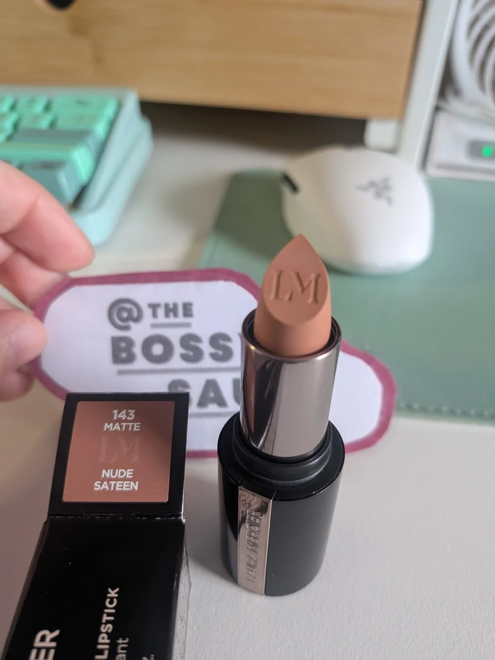 🌸 Laura Mercier Smoothing Matte Lipstick 143 Nude Sateen NWT